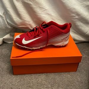 Nike Red and White Cleats